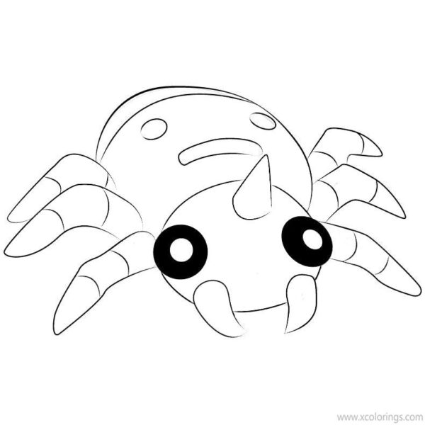 coloring pages of spinarak pokemon