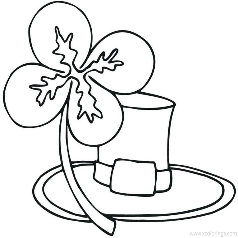 St Patricks Day Coloring Pages Easy for Kids - XColorings.com