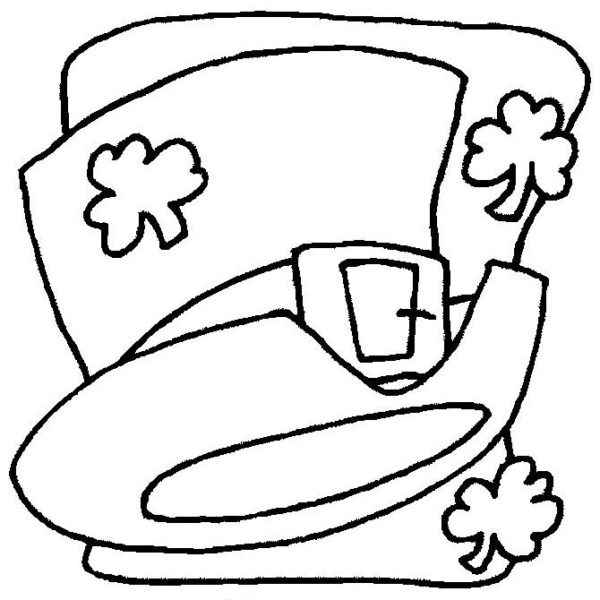 St. Patrick's Day Coloring Pages Snoopy with Shamrock - XColorings.com