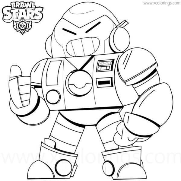 Surge Brawl Stars Coloring Pages Template - XColorings.com