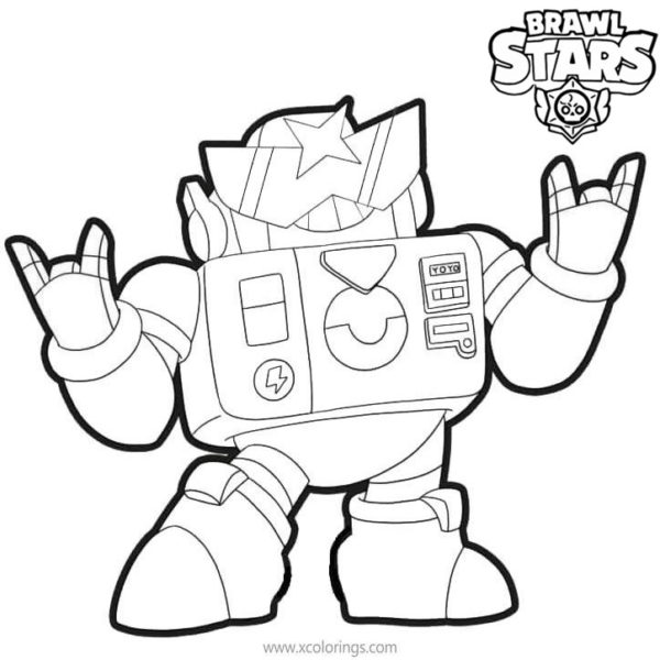 Surge and Max from Brawl Stars Coloring Pages - XColorings.com