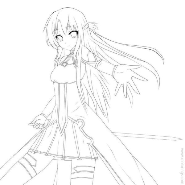 Sword Art Online Coloring Pages - XColorings.com