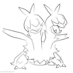 kingdra coloring page printable pokemon