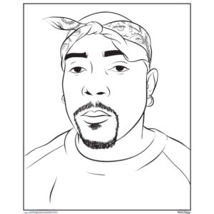 Tupac Coloring Pages Portrait - XColorings.com