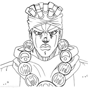 Jojo's Bizarre Adventure Coloring Pages Clipart - Xcolorings.com