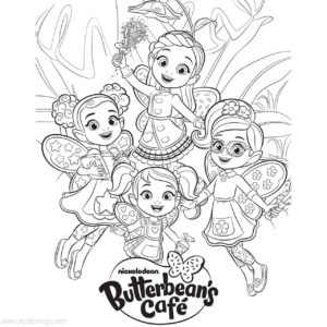 Butterbean's Cafe Coloring Pages Making Food - XColorings.com