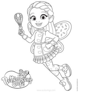 Butterbean's Cafe Coloring Pages Black and White - XColorings.com