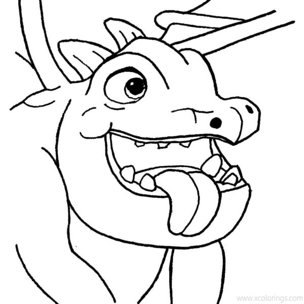 Clash Royale Coloring Pages Inferno Dragon - XColorings.com