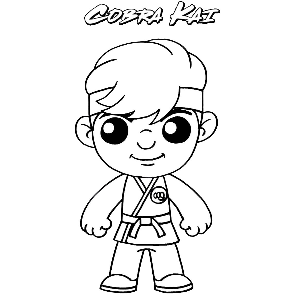 Cobra Kai Coloring Pages Johnny Lawrence - XColorings.com