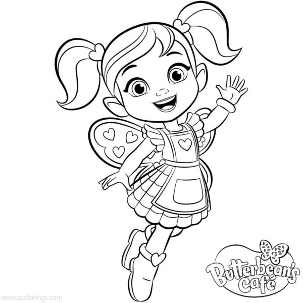 Fairy Poppy from Butterbean's Cafe Coloring Pages - XColorings.com