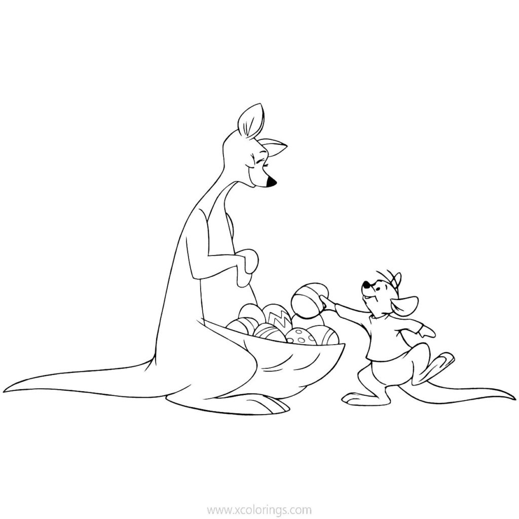 Disney Winnie The Pooh Easter Coloring Pages Eeyore - XColorings.com