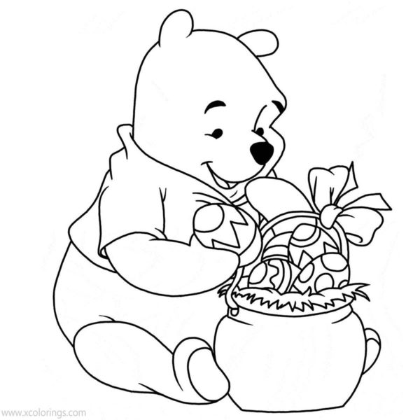 Disney Winnie The Pooh Easter Coloring Pages Easter Egg Hatched ...