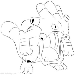 braviary coloring page to print pokemon