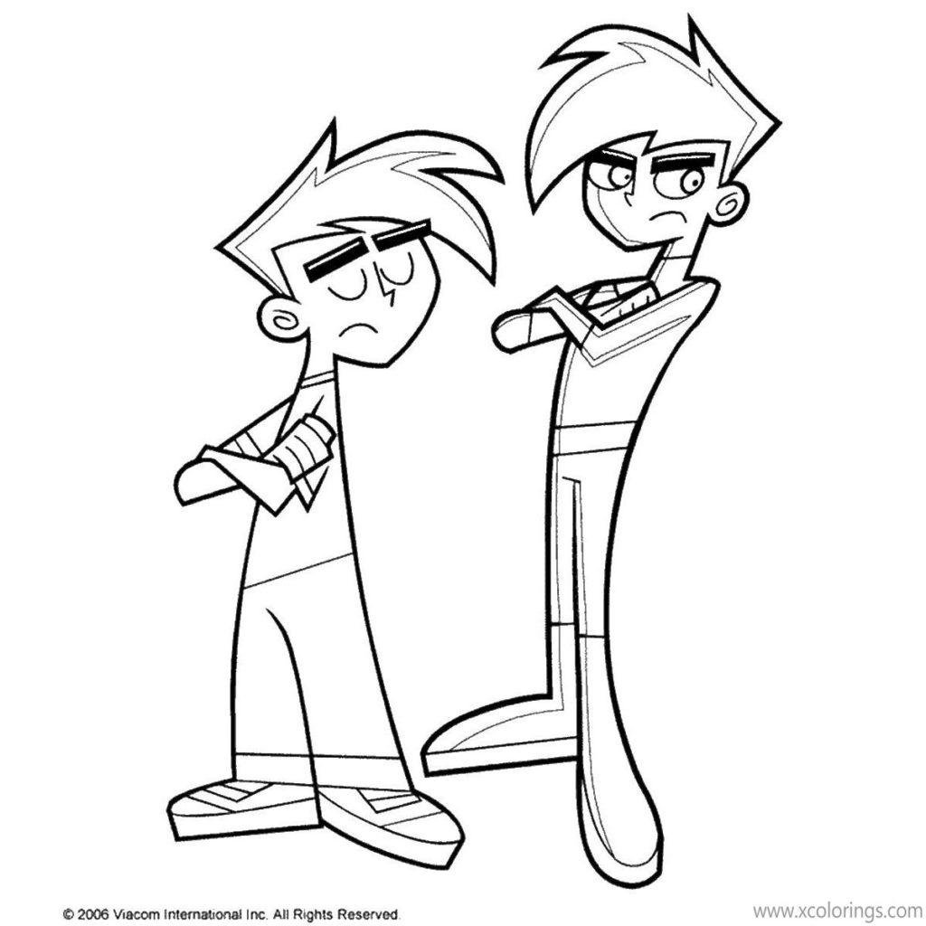 Danny Phantom Coloring Pages Hand Drawing - XColorings.com