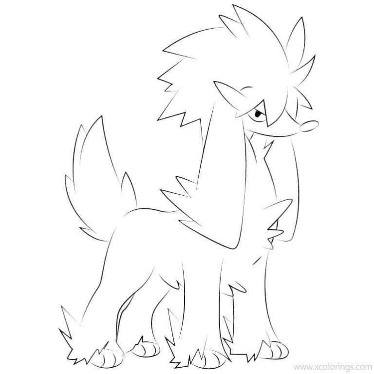 furfrou coloring page to print pokemon