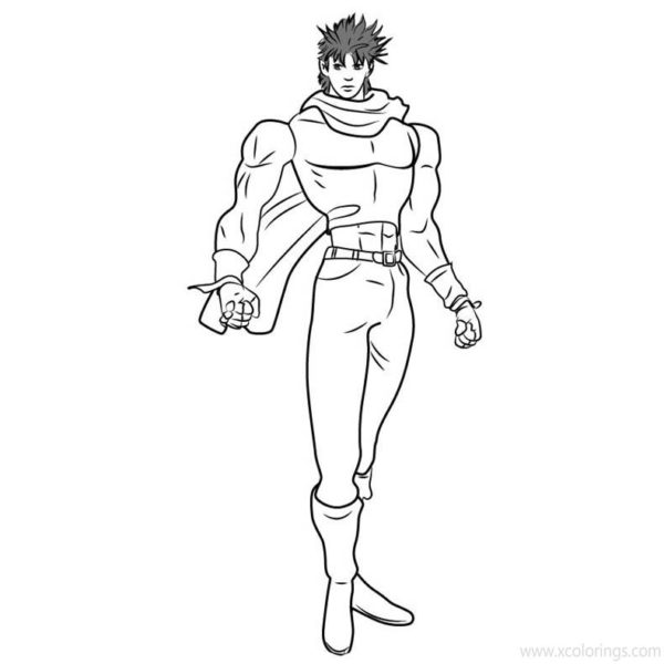 JoJo's Bizarre Adventure Coloring Pages Character Jotaro Kujo ...