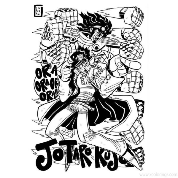 Dio from JoJo's Bizarre Adventure Coloring Pages - XColorings.com