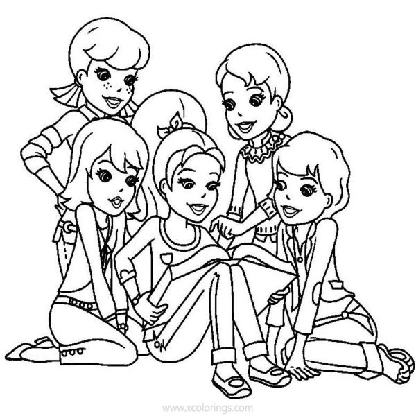 Polly Pocket Coloring Pages Characters - XColorings.com