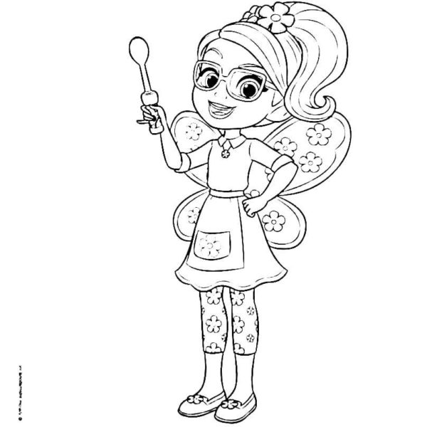 Butterbean's Cafe Coloring Pages Poppy Butterbean Cricket and Dazzle ...