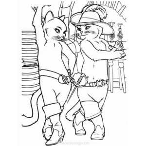 Puss in Boots Coloring Pages Humpty Dumpty Lineart - XColorings.com