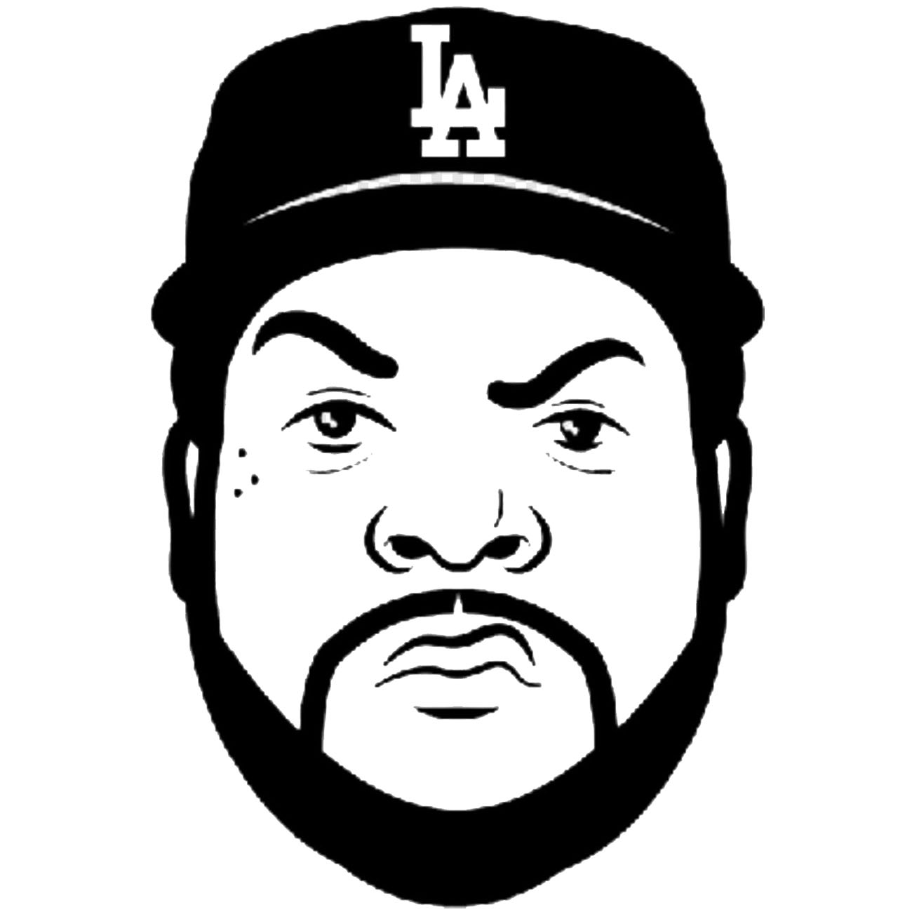 Ice cube coloring page