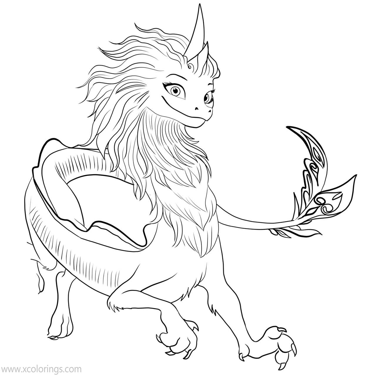 Raya And The Last Dragon Printable Coloring Pages