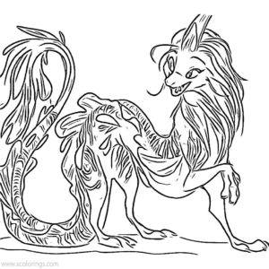 Raya And The Last Dragon Coloring Pages from Disney - XColorings.com