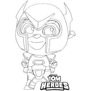 Talking Tom Heroes Coloring Pages Hero Hank and Talking Tom