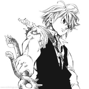 Meliodas from The Seven Deadly Sins Coloring Pages Nanatsu No Taizai ...