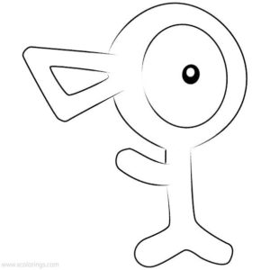 unown coloring pages printable pokemon