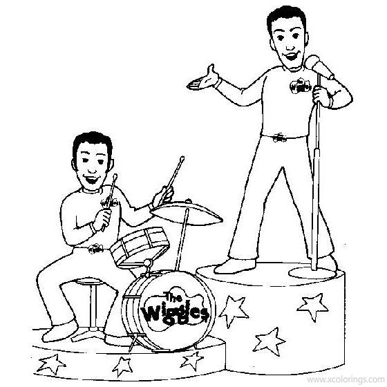 Wiggles Colouring Coloring Pages Printable Drawing Wiggle Kids Party ...