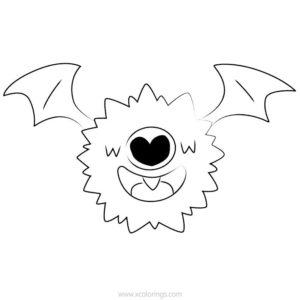 woobat coloring pages printables pokemon