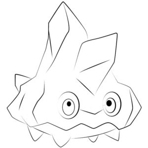 crustle coloring page hard pokemon