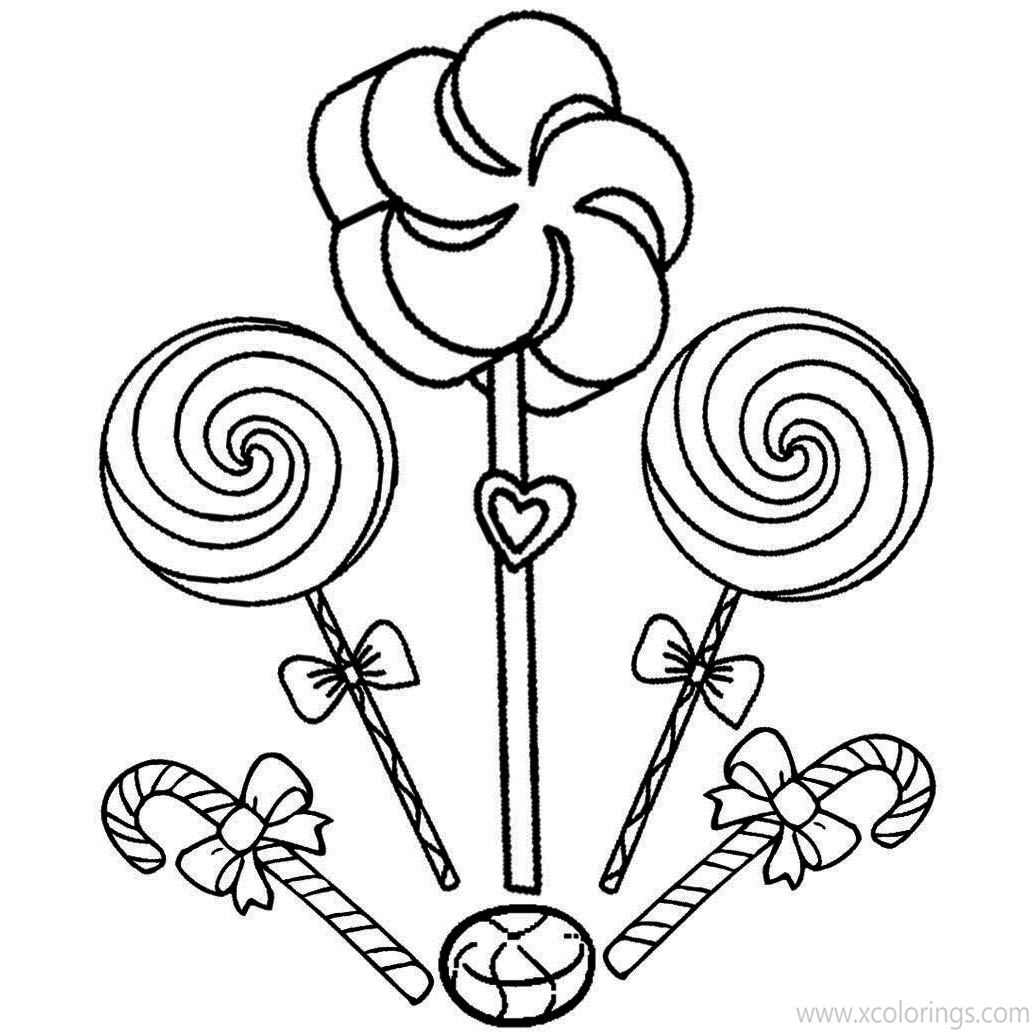 Candyland Coloring Pages Cupcakes - XColorings.com