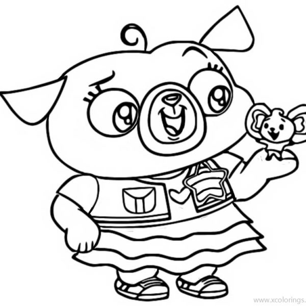 Chip and Potato Coloring Pages Potato Mouse - XColorings.com