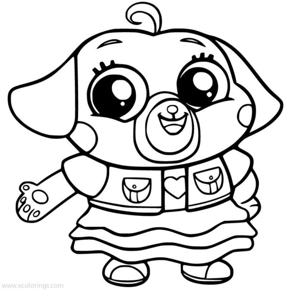 Chip and Potato Coloring Pages Totsy Tot Pug - XColorings.com