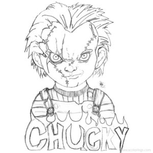 Chucky Coloring Pages Tiffany Valentine - XColorings.com