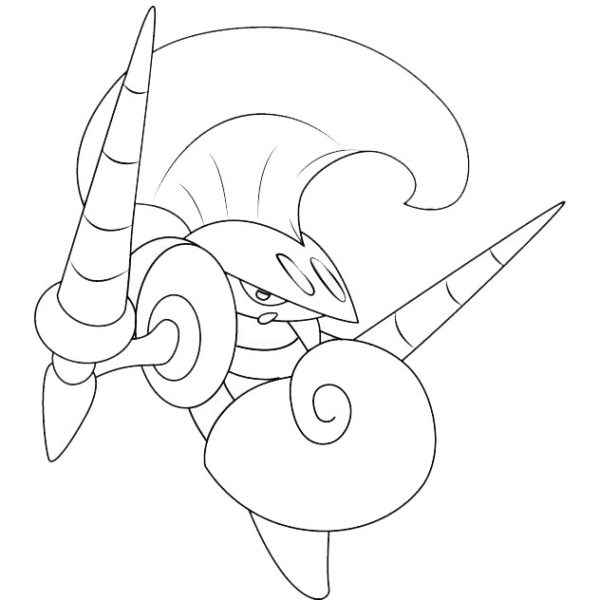 cacturne coloring page pokemon