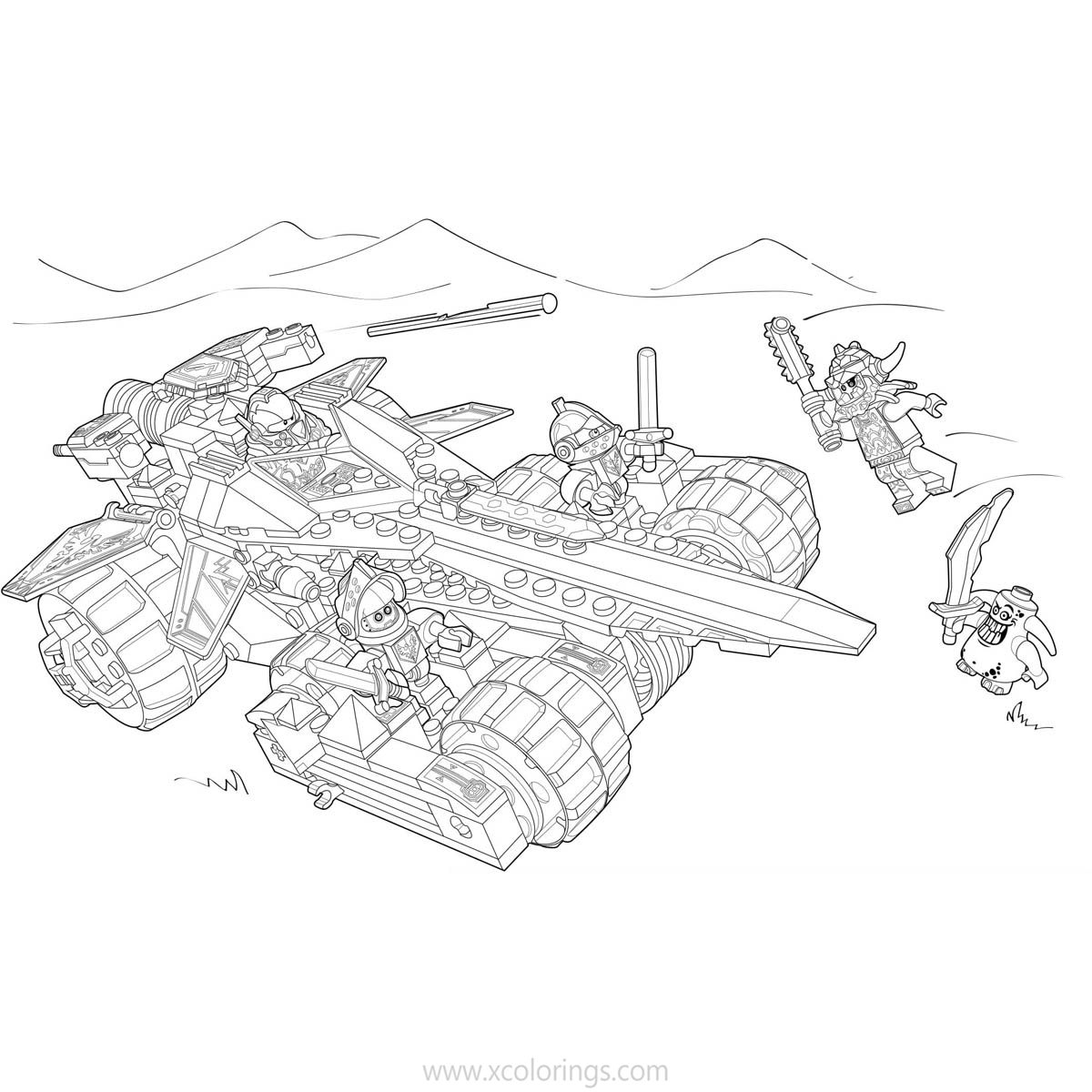 Free LEGO NEXO Knights Coloring Pages - XColorings.com