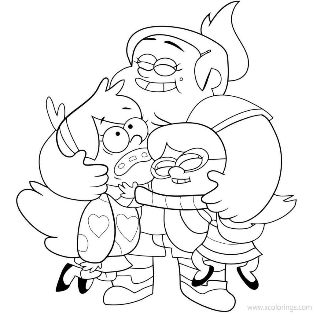 Gravity Falls Coloring Pages Wendy with A Axe - XColorings.com