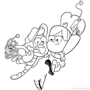 Fish Flippy and Dog Man Coloring Pages - XColorings.com