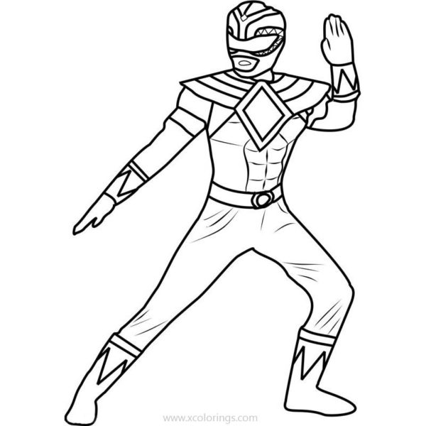 Power Rangers Dino Charge Coloring Pages Blue Ranger - XColorings.com