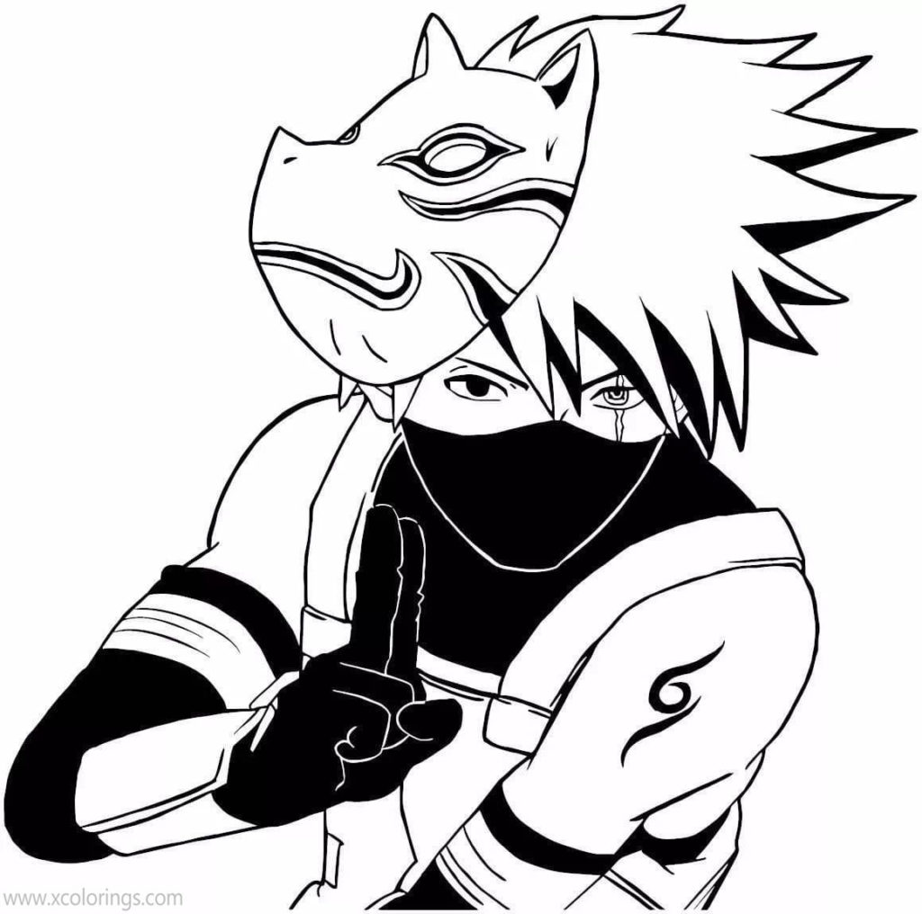 Kakashi From Naruto Coloring Page Anime Coloring Pages | The Best Porn ...