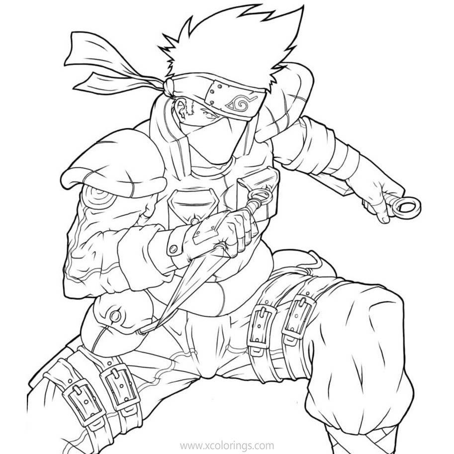 Kakashi Coloring Pages Printable Coloring Pages