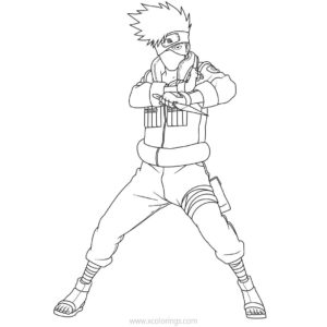 Hatake Kakashi Coloring Pages Printable - XColorings.com