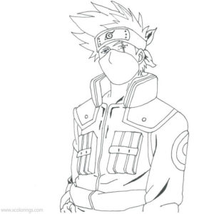 Hatake Kakashi Coloring Pages Printable - XColorings.com