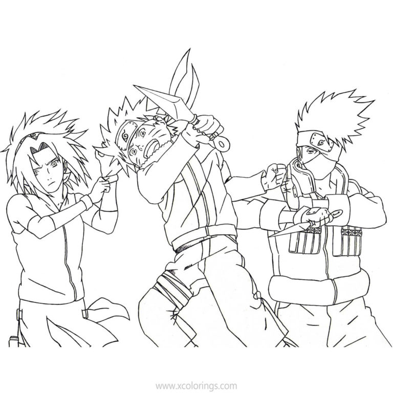 Hatake Kakashi Coloring Pages Printable - XColorings.com