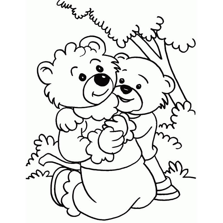 Mother's Day Coloring Pages Toy Bear for Girl - XColorings.com