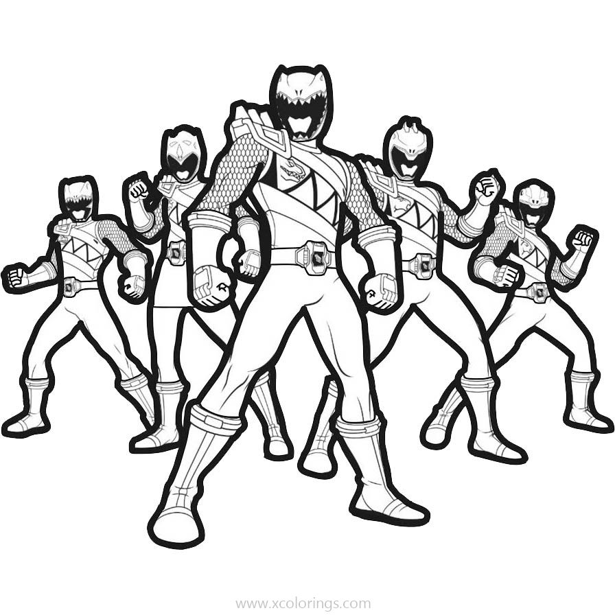 97 Simple Power Rangers Dino Charge Coloring Pages 
