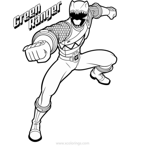 Power Rangers Dino Charge Coloring Pages Blue Ranger - XColorings.com